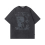 Wash Vintage DTG Printed Men Oversized T Shirt