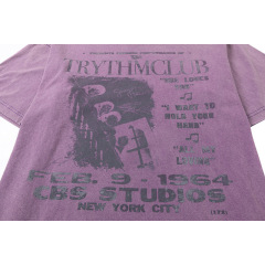 Wash Vintage DTG Printed Men Oversized T Shirt