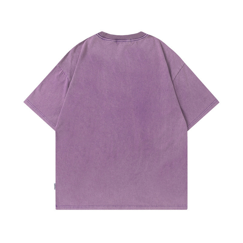 Wash Vintage DTG Printed Men Oversized T Shirt