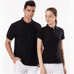 100% Cotton 230g  Custom Logo Design Blank Short Sleeve Work Polo shirt