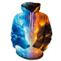 Fashionable Polyester Casual Men's High Quality 3D Printed Long Sleeve Hoodie