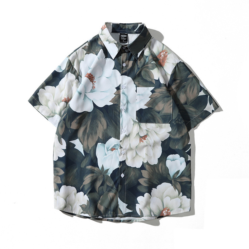 Hawaiian beachwear sublimation 3D ink print men's clothing