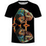 Summer new fashion men's T-shirt 3D printing