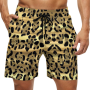 Sublimation printing various leopard print mesh shorts summer casual men's shorts