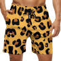 Sublimation printing various leopard print mesh shorts summer casual men's shorts