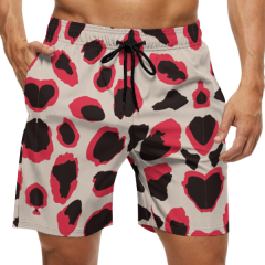 Sublimation printing various leopard print mesh shorts summer casual men's shorts
