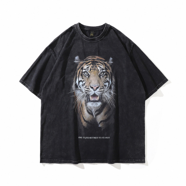 Logo 100% Premium Cotton Oversized Dtg Print Men's Blank T Shirts