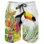 100% Polyester Sublimation Print Swimming Hawaiian Men's Beach Shorts For Men