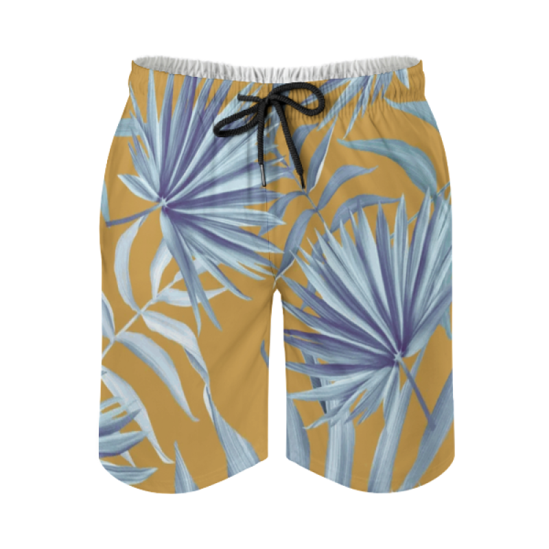 Men's Summer Printed Drawstring Shorts