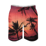 Men's Summer Printed Drawstring Shorts