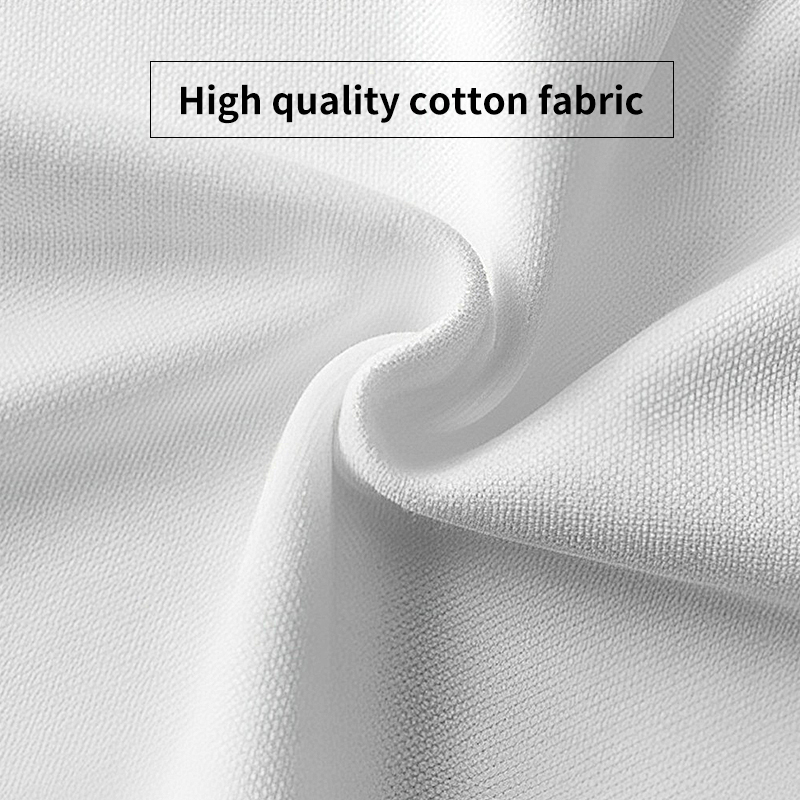 Logo Print Blank 230g Cotton Men's Solid Polo Shirt