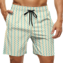 Men's striped swim trunks 120g 100% polyester large size