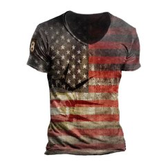 Hot Selling USA Cheap Custom Printed Design Large Size Unisex T-Shirt 3D Printing