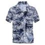 Fashionable Spring and Summer Men's Shirts Hawaiian Print Short Sleeve