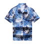 Fashionable Spring and Summer Men's Shirts Hawaiian Print Short Sleeve