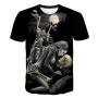 Cheap price sublimation 3D digital printing large size short sleeve men's t-shirt