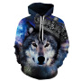 Men's Animal Tiger 3D Print Full Print Hoodie Large Size