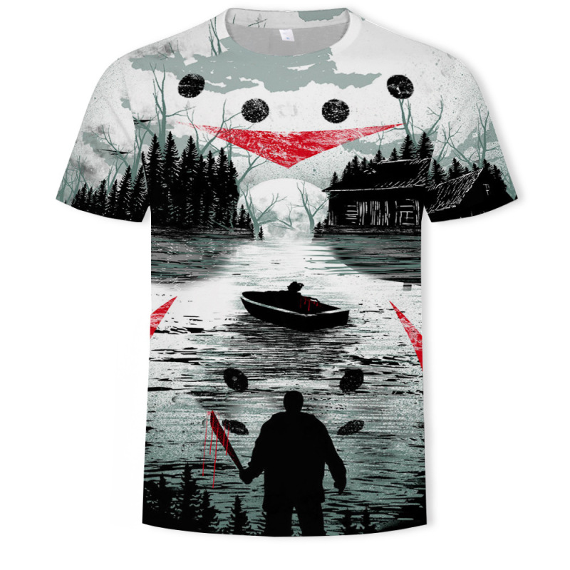 Digital Printing 3D Full Print Design Shirt Unisex T-Shirt