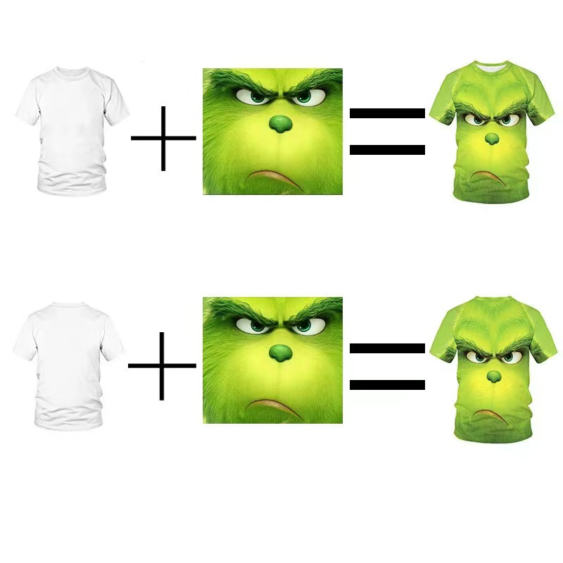 Summer new custom 3D digital printed T-shirt