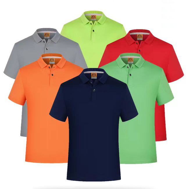 Team uniform logo custom men's summer quick-drying shirt short-sleeved Polo shirt