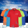 Team uniform logo custom men's summer quick-drying shirt short-sleeved Polo shirt