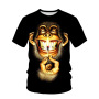 100% Combed Cotton Animal Chimp Digital Print Oversized Men's T-Shirt