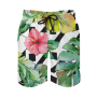 Polyester Sublimated Hawaiian Print Men Swimwear Beach Shorts
