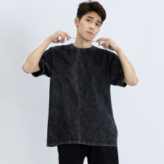 Heavyweight 100% Cotton 260g Loose Washed Vintage Men's Oversized T-Shirt
