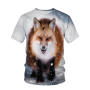 High Quality Cotton Eco-Friendly T-Shirt 3D Personalized Print Dog Men's