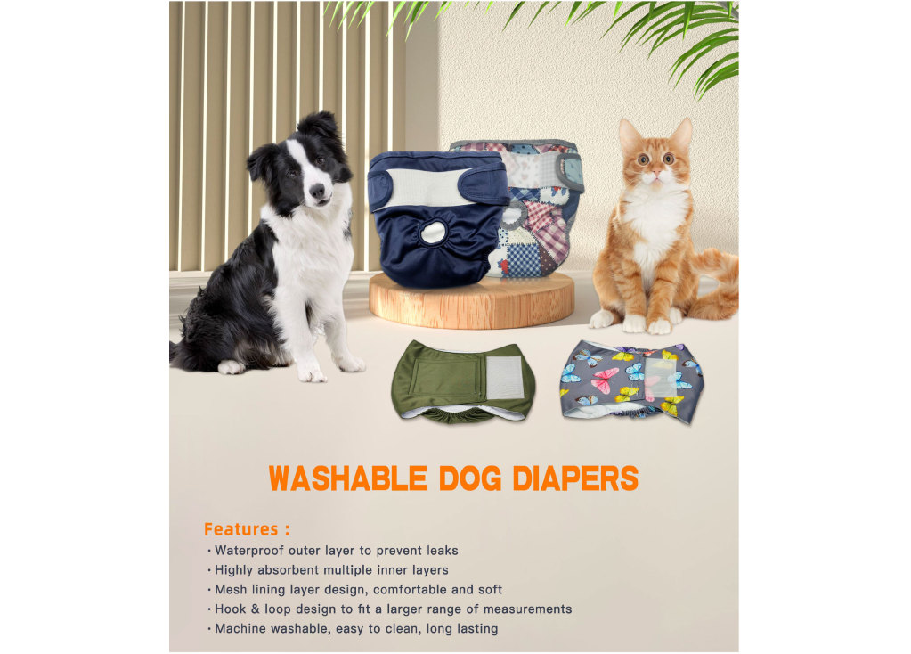 Washable Dog Diapers: A Sustainable Solution for Your Furry Friend