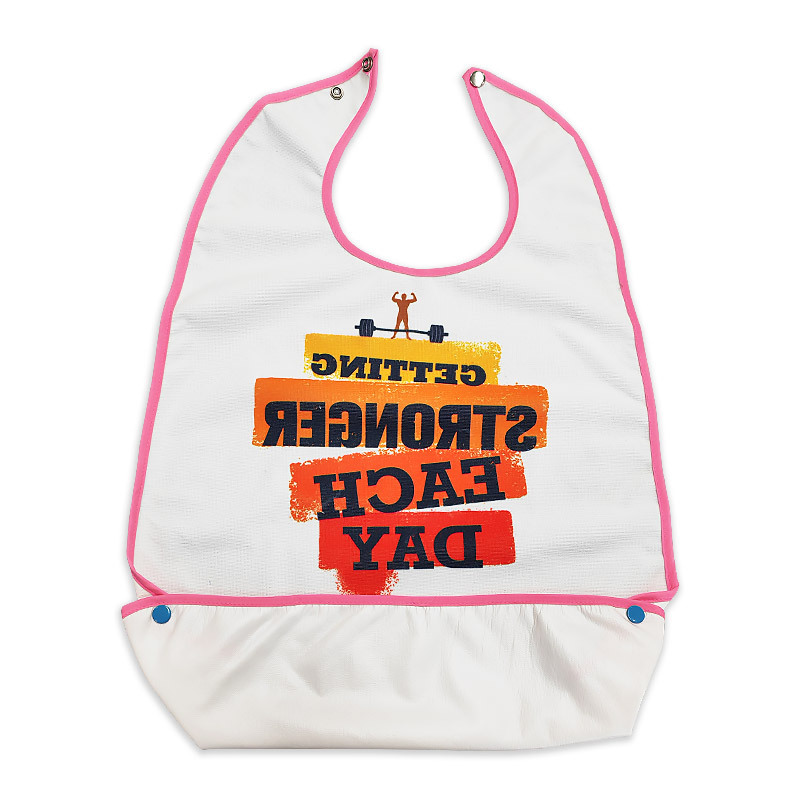 Wholesale Custom Adult Bibs Waterproof Clothing Protector Women Reusable Washable Adult Bib