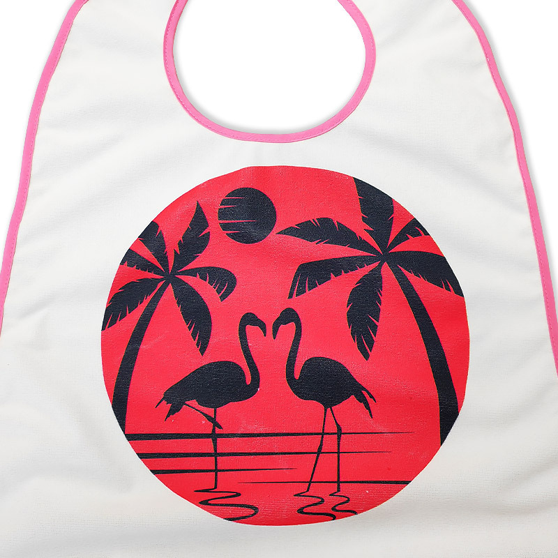 Custom Printed Washable Reusable Terry Adult Bib for Feeding Cloth Cleaning