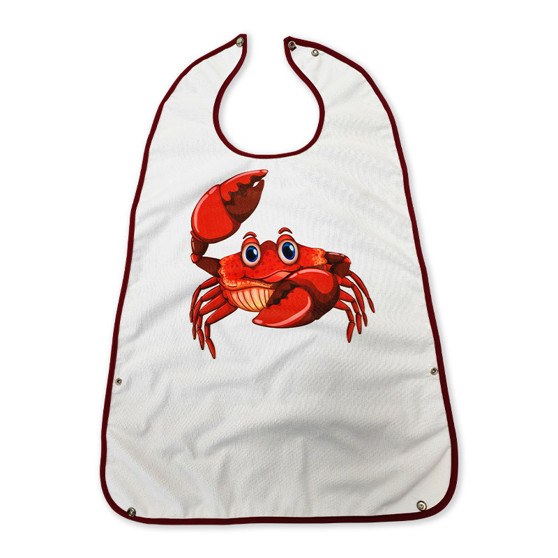 Waterproof Reusable Adult Food Bib Washable Feeding Protector Bib for Men and Women