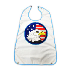 Waterproof Washable Dining Clothing Protector Reusable Adult Bibs with Optional Crumb Catcher