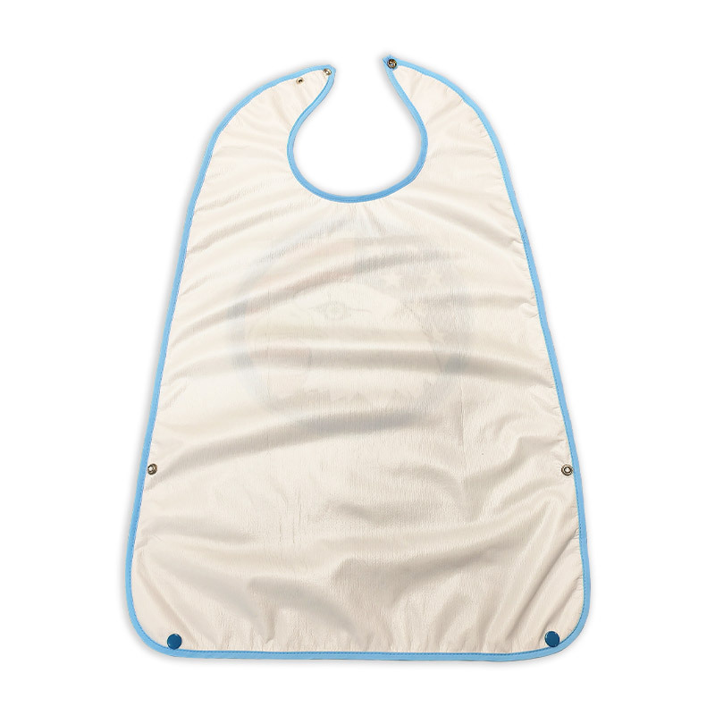 Waterproof Washable Dining Clothing Protector Reusable Adult Bibs with Optional Crumb Catcher