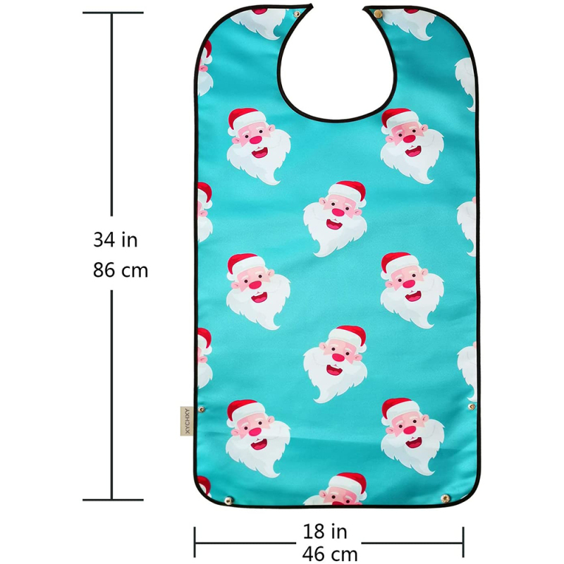 Baberos adultos impermeables reutilizables lavables para mujeres y hombres mayores con recogedor de migas