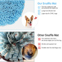 Estera de Snuffle ajustable, juguetes de rompecabezas para perros, estera de forrajeo de mascotas de enriquecimiento para entrenamiento de olores y comida lenta