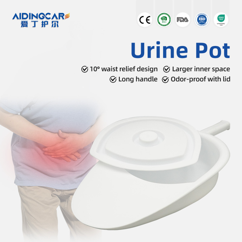Wholesale PP Plastic Bedpan Guard Handle Eco-Friendly Durable Easy Clean Prevent Spills Home Patient Care Toilet Supplies (Women