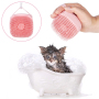 Soft Silicone Pet Grooming Brush Dog Bath Brush Scrubber Bath Shampoo Massage Dispenser Shower Brush