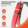 Wholesale Personalized Solid Dog Collar Stainless Steel & PU Leather Adjustable Custom Dog Collars