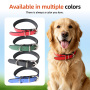 Wholesale Personalized Solid Dog Collar Stainless Steel & PU Leather Adjustable Custom Dog Collars