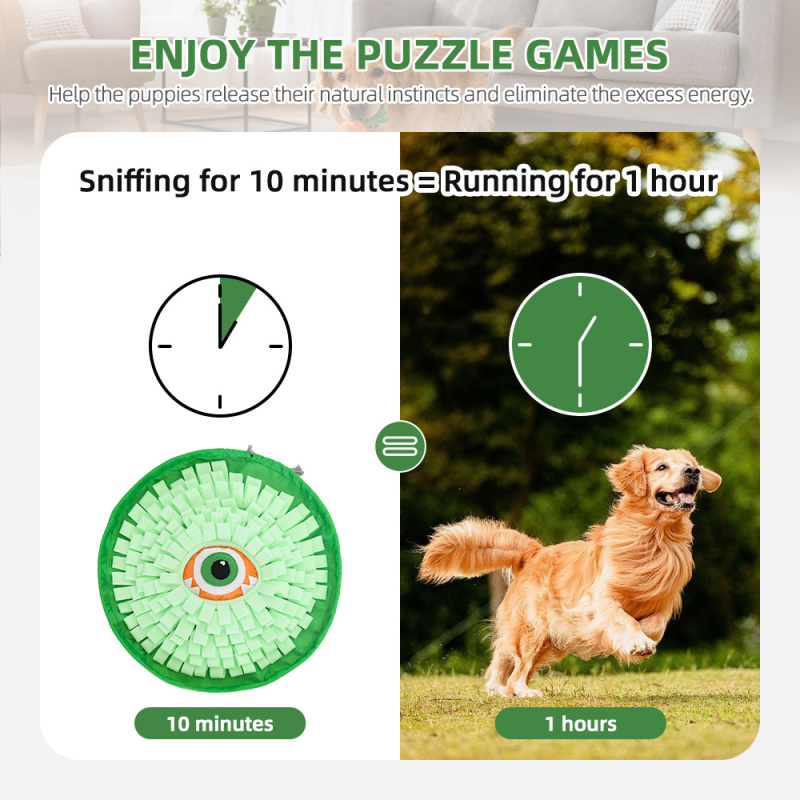 Natural Foraging Skills Encouraging Sniffing Indoor Outdoor Stress Relief Pet Snuffle Mat for Dogs