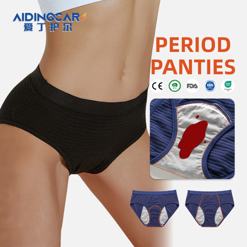 Aidingcare Periodenschutz-Slips – Wiederverwendbare, waschbare Menstruationsunterwäsche für Damen