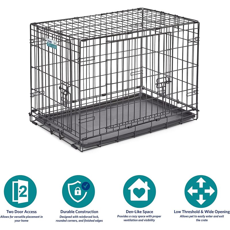 New  Classic Breeding Cage Pets Enhanced Single & Double Door Dog Pet Cage