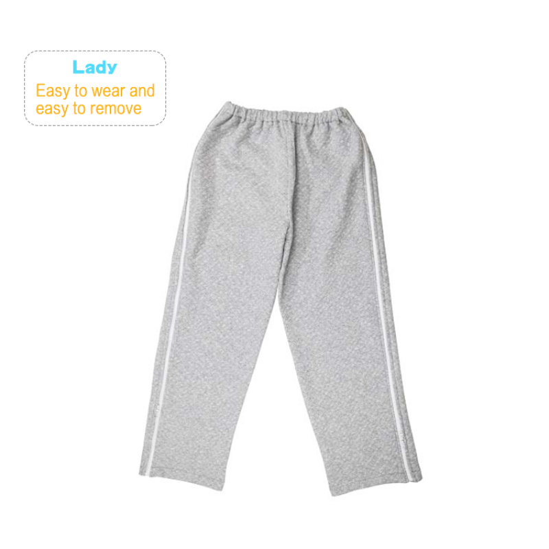 Postoperative Care Patient Clothes Hospital Home Thick Cotton Pajamas for Fracture Paralysis Bedridden Incontinence Patient