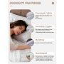 Wholesale Soft Comfortable Knitted Waterproof Pillow Protector for Home Hospital or Hotel Use