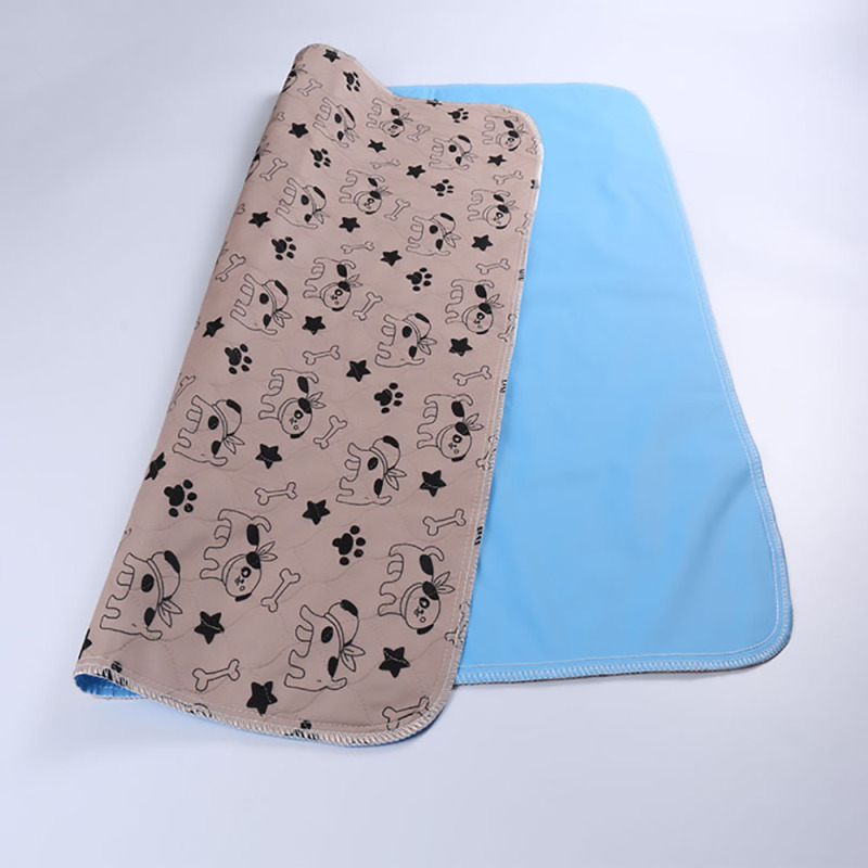 New Pattern Dog Bone Star Paw Printing Washable Pet Pad Waterproof Dog Training Pads Absorbent Pet Pee Pad