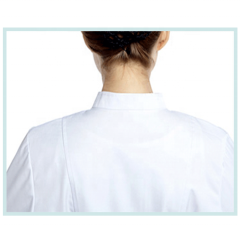 Uniforme de hospital del fabricante, uniforme de enfermera de personal de manga corta/uniforme de enfermera de algodón personalizado, imagen blanca de enfermería