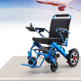 Aluminum Alloy Handicapped Folding Transport Chairs Motorized Automatic Power Electric Wheelchair For Disabled