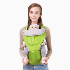 Portabebés multifuncional de algodón suave con logo privado, taburete para bebé, portabebés, asiento de cadera, canguro, asiento de cadera